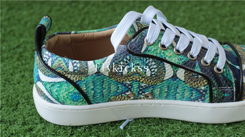 Christian Louboutin Sneaker Flat Low Top Green